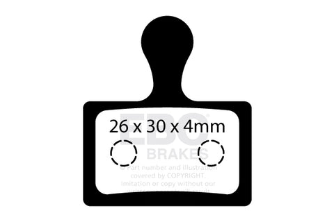 EBC Cycle Brake Pad for SHIMANO BR-RS505-F (CFA734)