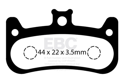 EBC Cycle Brake Pad for FORMULA CURA-4 (CFA735)