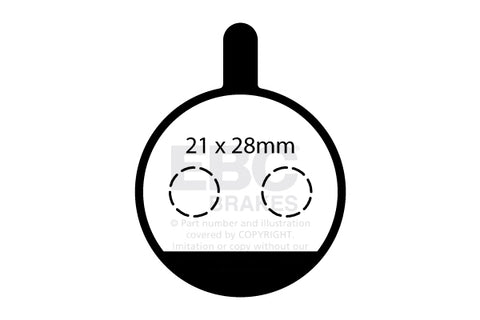 EBC Cycle Brake Pad for CLARKS CMD-16 (CFA750)