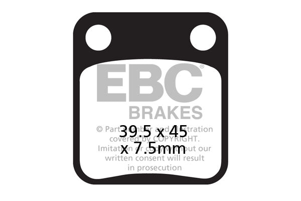 EBC - EBC Double-H Sintered Scooter Pad Set (SFA054HH)