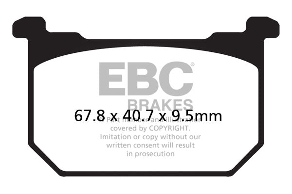 EBC - EBC Double-H Sintered Sportbike Pad Set (FA068HH)