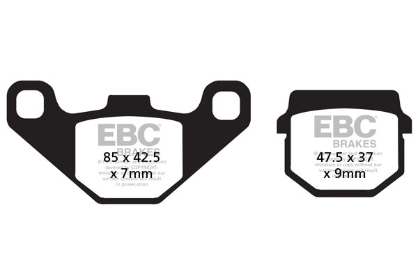 EBC - EBC Double-H Sintered Scooter Pad Set (SFA083HH)