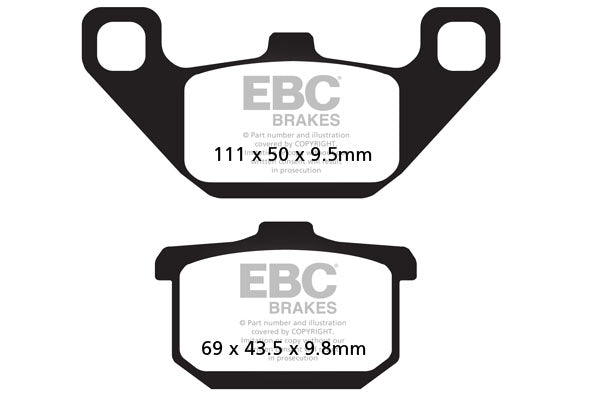 EBC - EBC Double-H Sintered Sportbike Pad Set (FA085HH)