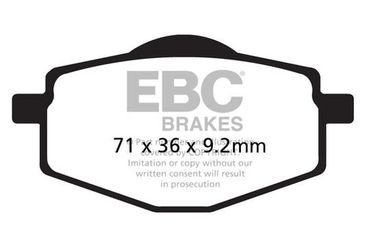 EBC - EBC Double-H Sintered Scooter Pad Set (SFA101HH)