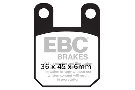 EBC - EBC Double-H Sintered Scooter Pad Set (SFA115HH)