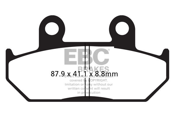 EBC - EBC Double-H Sintered Sportbike Pad Set (FA124HH)