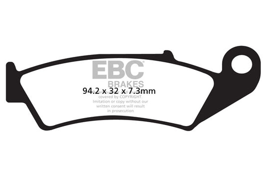 EBC - EBC MXS Formula MX Race Pad Set With Pins (MXS125)