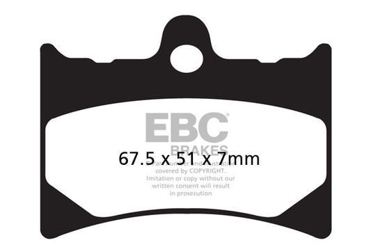 EBC - EBC Double-H Sintered Sportbike Pad Set (FA126HH)