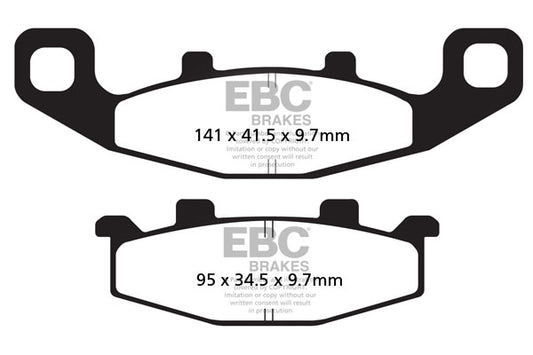 EBC - EBC Double-H Sintered Sportbike Pad Set (FA129HH)