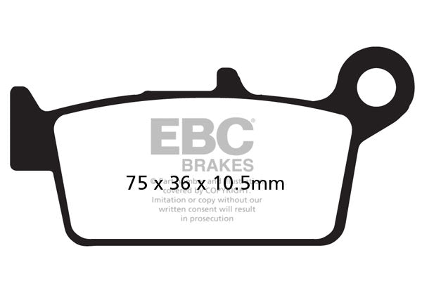 EBC - EBC MXS Formula MX Race Pad Set With Pins (MXS131)