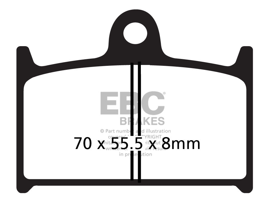 EBC - EBC Double-H Sintered Sportbike Pad Set (FA145HH)