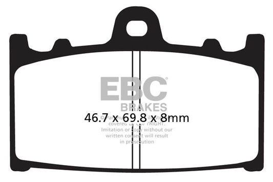 EBC - EBC Double-H Sintered Sportbike Pad Set (FA158HH)