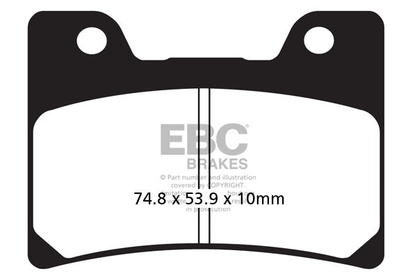 EBC - EBC Double-H Sintered Sportbike Pad Set (FA160HH)