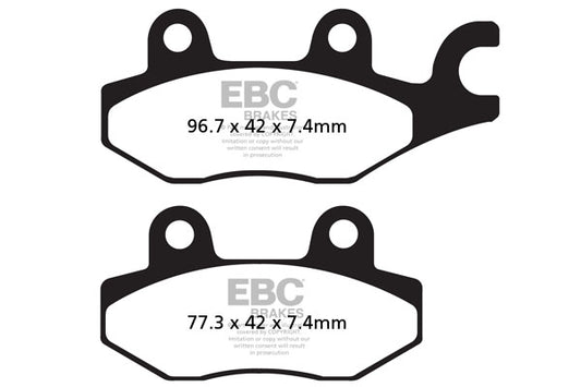 EBC - EBC Double-H Sintered Sportbike Pad Set (FA165HH)