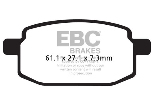 EBC - EBC Double-H Sintered Scooter Pad Set (SFA169HH)