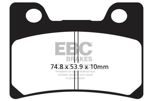 EBC - EBC Double-H Sintered Sportbike Pad Set (FA182HH)