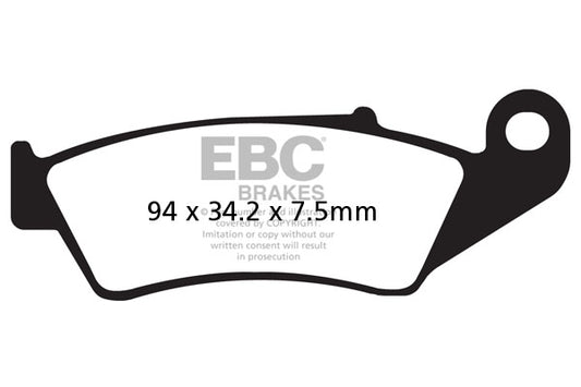 EBC - EBC MXS Formula MX Race Pad Set With Pins (MXS185)