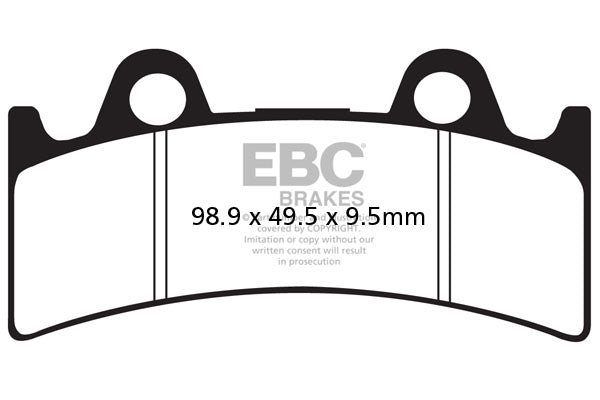 EBC - EBC Double-H Sintered Sportbike Pad Set (FA190HH)