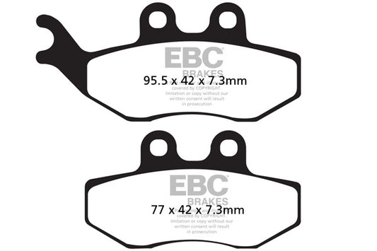 EBC - EBC Double-H Sintered Scooter Pad Set (SFA194HH)