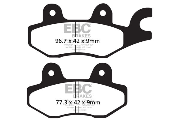 EBC - EBC Double-H Sintered Scooter Pad Set (SFA197HH)