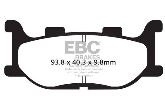 EBC - EBC Double-H Sintered Scooter Pad Set (SFA199HH)