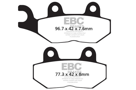 EBC - EBC Double-H Sintered Sportbike Pad Set (FA214HH)