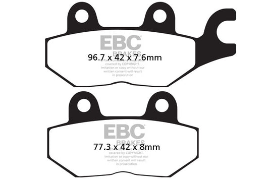 EBC - EBC Double-H Sintered Sportbike Pad Set (FA215HH)