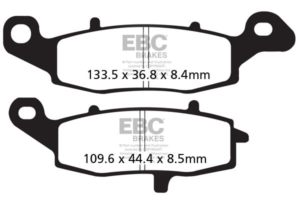 EBC - EBC Double-H Sintered Sportbike Pad Set (FA229HH)