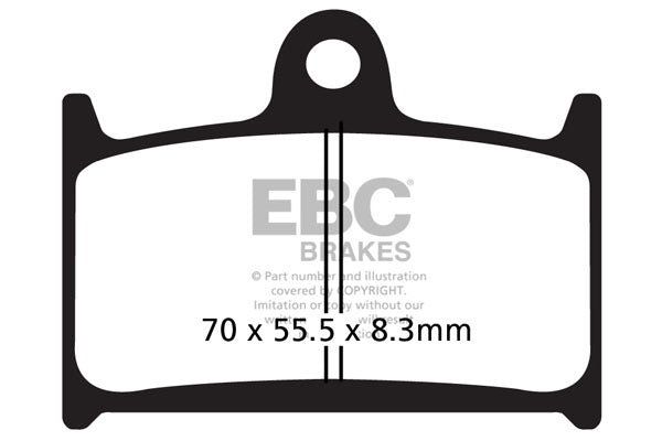 EBC - EBC Double-H Sintered Sportbike Pad Set (FA236HH)