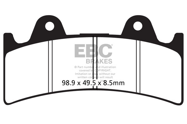 EBC - EBC Double-H Sintered Sportbike Pad Set (FA243HH)