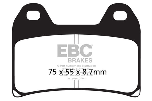 EBC - EBC Double-H Sintered Sportbike Pad Set (FA244HH)