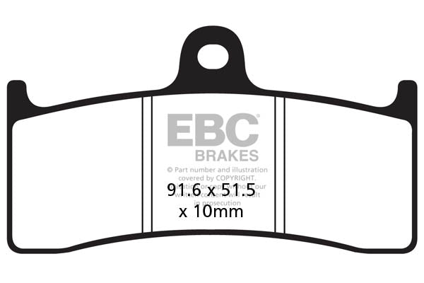 EBC - EBC Double-H Sintered Sportbike Pad Set (FA249HH)