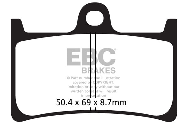 EBC - EBC Double-H Sintered Sportbike Pad Set (FA252HH)