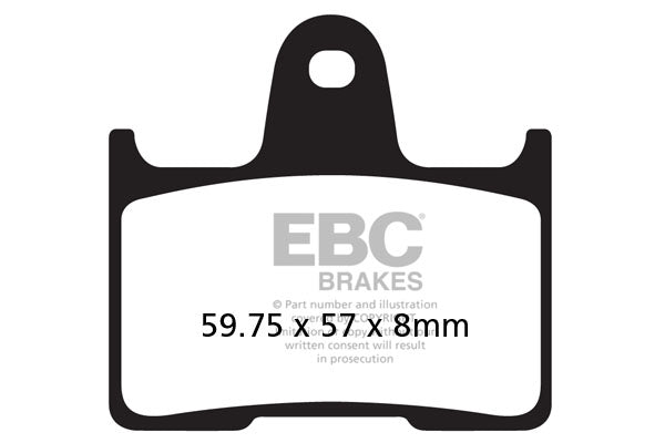 EBC - EBC Double-H Sintered Sportbike Pad Set (FA254HH)