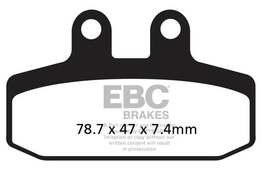 EBC - EBC Double-H Sintered Scooter Pad Set (SFA256HH)