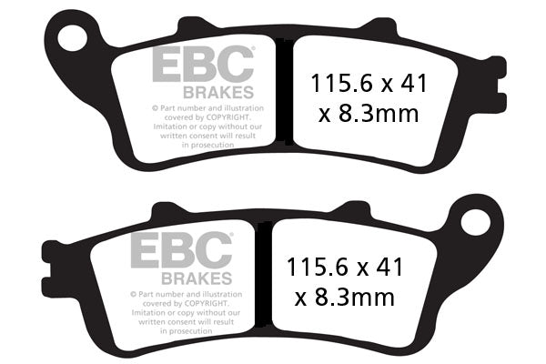 EBC - EBC Double-H Sintered Sportbike Pad Set (FA261HH)