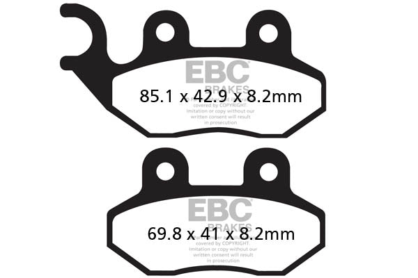 EBC - EBC Double-H Sintered Sportbike Pad Set (FA264HH)