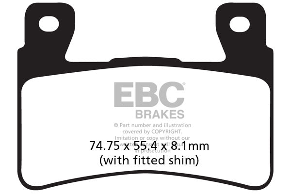 EBC - EBC Double-H Sintered Sportbike Pad Set (FA265HH)