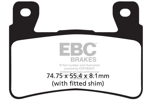 EBC - EBC Double-H Sintered Sportbike Pad Set (FA265HH)