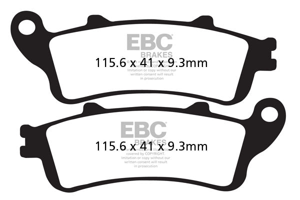 EBC - EBC Double-H Sintered Scooter Pad Set (SFA281HH)