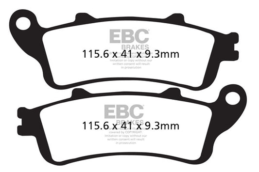 EBC - EBC Double-H Sintered Scooter Pad Set (SFA281HH)