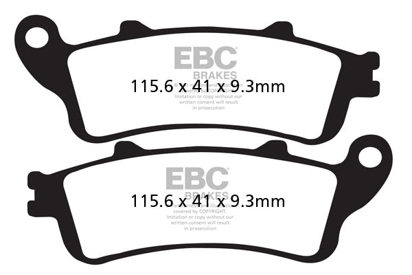 EBC - EBC Double-H Sintered Sportbike Pad Set (FA281HH)