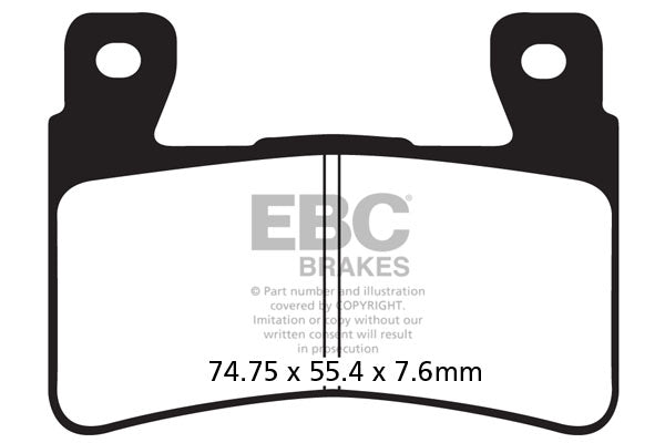 EBC - EBC Double-H Sintered Sportbike Pad Set (FA296HH)