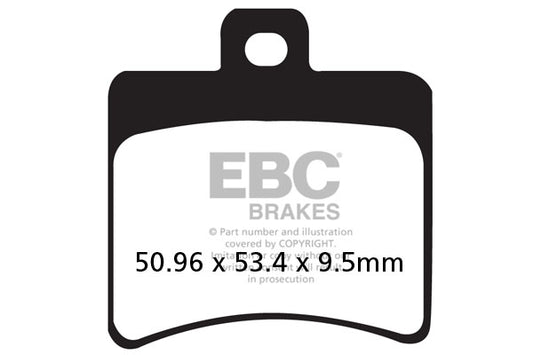 EBC - EBC Double-H Sintered Scooter Pad Set (SFA298HH)