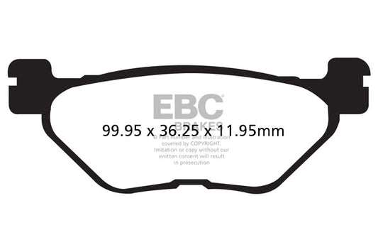 EBC - EBC Double-H Sintered Scooter Pad Set (SFA319HH)