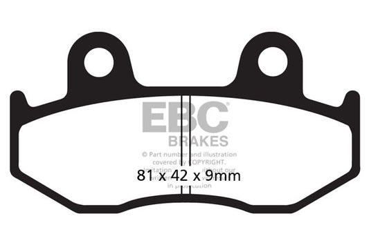 EBC - EBC Double-H Sintered Scooter Pad Set (SFA323HH)