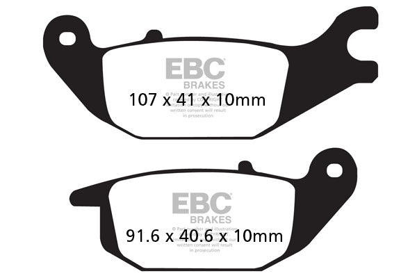 EBC - EBC Double-H Sintered Sportbike Pad Set (FA343HH)