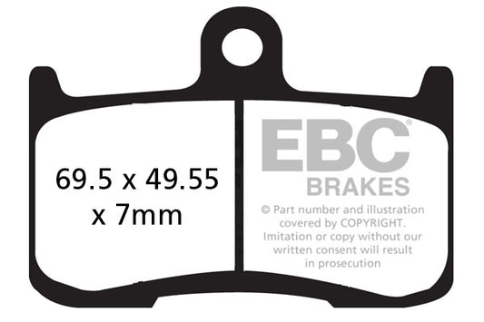 EBC - EBC Double-H Sintered Sportbike Pad Set (FA347HH)