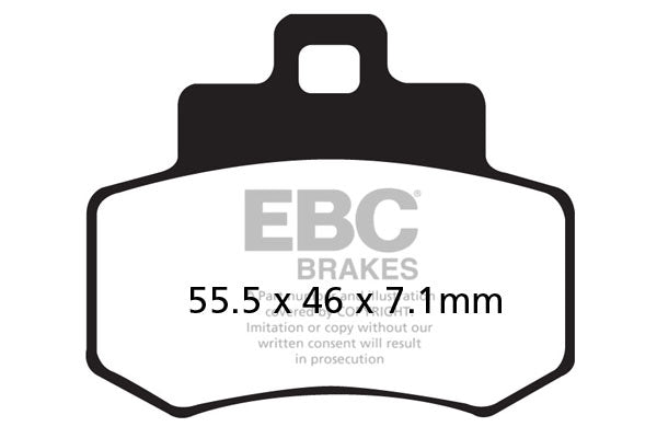 EBC - EBC Double-H Sintered Scooter Pad Set (SFA356HH)