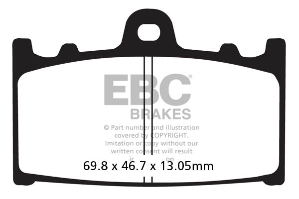 EBC - EBC Double-H Sintered Sportbike Pad Set (FA366HH)